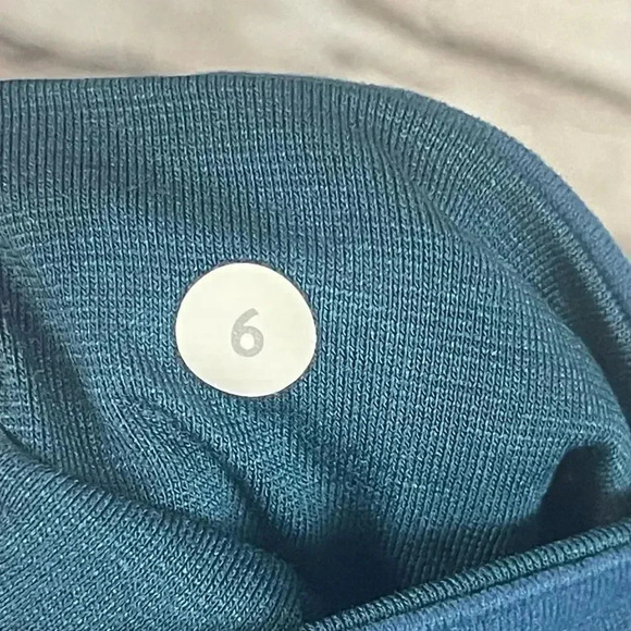 Lululemon Wunder Under Crop III Leggings Size 6 Black Tofino Teal Alberta - Picture 3 of 9